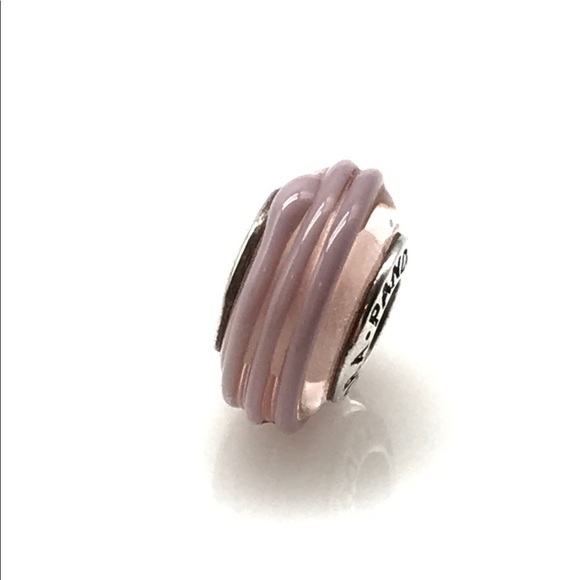 Pandora Pink Ribbon Murano Glass Charm - Picture 4 of 5